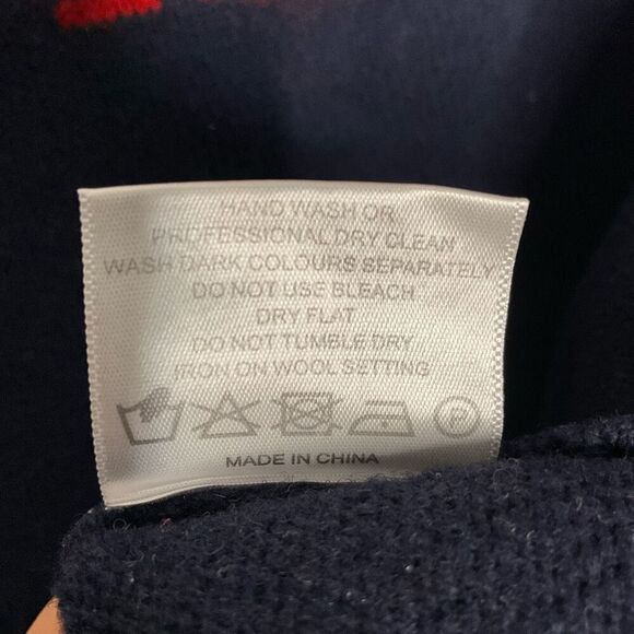 Vintage Joseph Turner Sweater Men’s Large Lambswool Fair Isle Pattern Intarsia - Picture 5 of 9